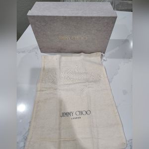 Jimmy Choo shoe box and 1 duster bag